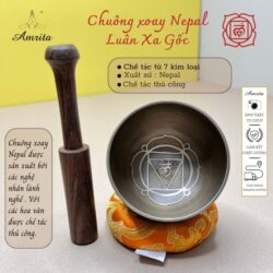 Nepal Mini Chakra Singing Bell - Root Chakra - Chakra 1 - Singing Bolws - Nepal Bolws - Amrita